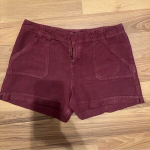 Sanctuary Women's Dark Red Cargo Shorts